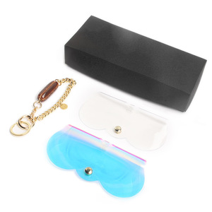 Stylish laser-cut sunglasses bag, sunglasses <b>clip</b>, glasses case cover, bag charm, glasses bag - Product Image 3