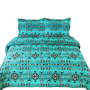 غطاء سرير مبطن بتصميم بوهو من الريش القبلي الأصلي من Western Bull بتصميم مهني من الجنوب الغربي - Product Image 3