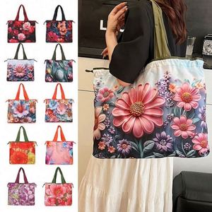 Bolsa de Compras Reutilizable Plegable Impermeable de Poliéster RPET Ecológica Personalizada para Supermercado 2025 - Product Image 1