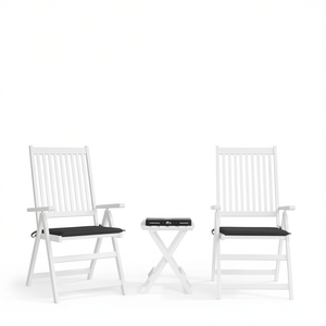 Cojines para Sillas de Exterior de Tela Oxford, 19.7"x19.7", 2 Piezas, Extraíbles y Lavables, Color Antracita Sólido - Product Image 1