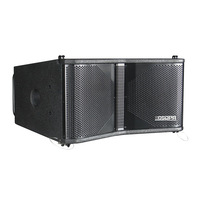 Haut-parleur professionnel de ligne acoustique extérieur étanche à double 10 pouces 8 ohms pour stade et scène