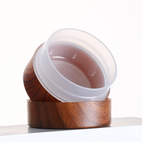 Pot cosmétique double couche en PP 100g 120g avec couvercle en bois pour emballage de soins de la peau – Fournisseur