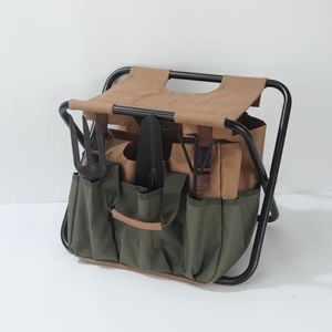 Gardening Tool Set 5 Pieces Stainless Steel Shovel Fork Rake Canvas Bag For Outdoor Garden Use - Product Image 4