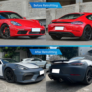Kit Carrozzeria 2012-2016 per Aggiornamento a <span class=keywords><strong>718</strong></span> con Paraurti Anteriore, Fari, Paraurti Posteriore, Fanali Posteriori e Spoiler per Cayman Boxster 981 - Product Image 2