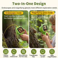 Microscope portable OEM ODM G23, caméra endoscopique pour enfants avec objectif de 8,5 mm, câble flexible de 0,8 mètre pour les jouets éducatifs pour enfants