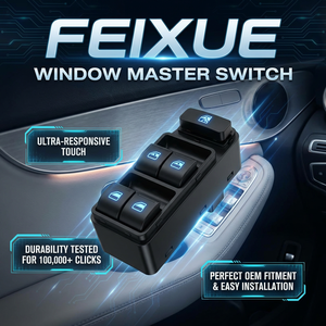 Nuevo Regulador Eléctrico de Ventanillas FX 93570-H2000, Elevador de Cristales Maestro para Puerta de Coche, Conjunto de Ventanilla Eléctrica de 4 Botones para K2/Rio - Product Image 4