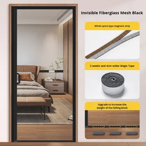 <span class=keywords><strong>Cortinas</strong></span> <span class=keywords><strong>Mosquiteras</strong></span> Magnéticas Autoadhesivas Modernas de Alta Gama <span class=keywords><strong>para</strong></span> Dormitorio y Hotel, Resistentes al Fuego, con Apertura Lateral <span class=keywords><strong>para</strong></span> Puerta y Ventana - Product Image 6