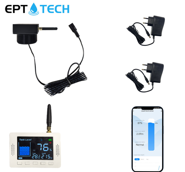 TLC2502LS-WL Lora LCD Leve Monitor Display Smart Home Non-Contact Long Distance Water Level Sensor for River Wastewater