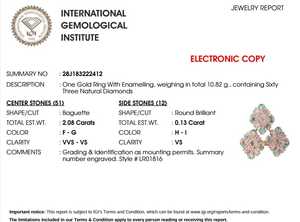 Hermoso Anillo de Diamantes de Oro para Mujer, Joyería Fina, Brillo Real, Clásico y Elegante, Regalo de Boda o Compromiso - Product Image 6