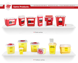 Contenedor Desechable para Residuos Médicos de 5 Cuartos de Galón, Rojo, para Objetos Punzocortantes, con Soporte de Pared, Aprobado por la FDA 510k - Product Image 6