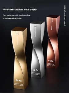 جائزة معدنية مخصصة لعام <span class=keywords><strong>2026</strong></span> بتصميم عمود ملتوي إبداعي للموظفين المتميزين في الشركات مع رسومات مطبوعة بالأشعة فوق البنفسجية - Product Image 3