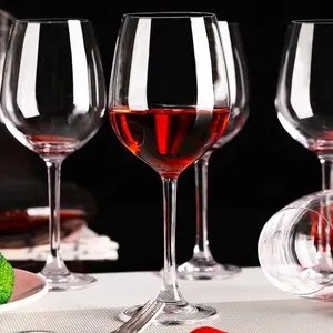 랑XU 럭셔리 클리어 630ml 롱 스템 레드 와인 잔 잔 대형 투명 안경 컵 20OZ 화이트 와인 샴페인 칵테일