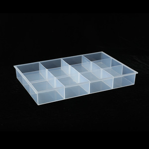 Transparent 12-Compartment Desktop Storage Box Open-Top Jewelry Organizer For Daily Necessities Display Tray - Product Image 1