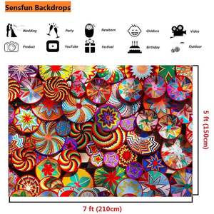 Habesha ตะกร้าถ่ายภาพ7X5ft ลวดลายดอกไม้เอธิโอเปียแบบดั้งเดิมฉากหลังถ่ายภาพตะกร้าสีสันสดใสพื้นหลังศิลปะติดผนัง - Product Image 2