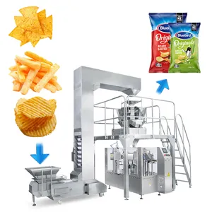 High Speed Potato Chip Pillow Bag Packaging Machine Microwave Popcorn Chips Packing Machine