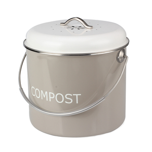Poubelle à compost 3,5 L avec filtres à charbon-Poubelle à compost intérieure en acier sans plastique - Product Image 4