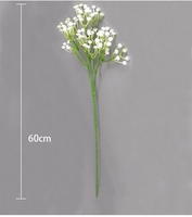 Fleurs artificielles étoilées pour mariage et hôtels et décoration de la maison souffle de bébé en plastique étoile fleur mariage bouquet de main de mariée