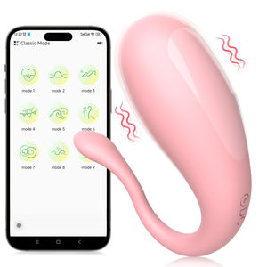 Remote Control Mini <span class=keywords><strong>Vibrator</strong></span> <span class=keywords><strong>Pink</strong></span> untuk Getaran 9-Frekuensi, Alat Kenyamanan Wanita, Dapat Diisi Ulang via USB, IPx6 - Product Image 1