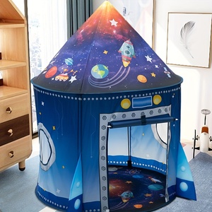 Tente pliable portable sur le thème de l'espace, château de prince et de princesse, tente de jeu pop-up, tente tipi pour une utilisation en intérieur et en extérieur - Product Image 2