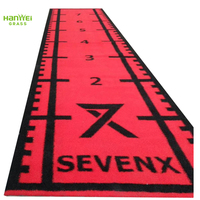 Karpet Lantai Gym Anti Selip, Kualitas Tinggi untuk Tikar Gym Rumput Hanwei 2 Warna atau Benang Keriting Kustom HW20-GYM001 CN;JIA 3/16 "31500