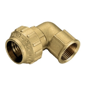 Raccordo curvo in ottone femmina 1 x 32 Tiemme per tubi idraulici - Product Image 1