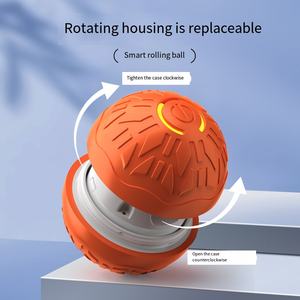 Vente en gros Balle roulante en plastique écologique rechargeable par USB Jouet interactif pour <span class=keywords><strong>chat</strong></span> et chien avec style intelligent en silicone - Product Image 3