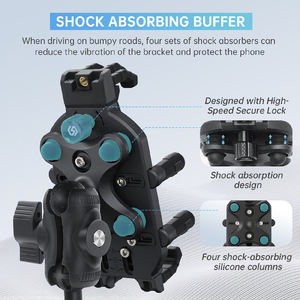 Veiligheidsslot Aluminium Motorfiets Cel Ondersteuning Mobiele Houder Voor Motorfiets Met Cover - Product Image 3