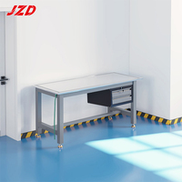 Tables d'atelier en acier de fabrication métallique personnalisée JZD, établi de garage avec établi antistatique pour atelier