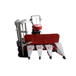 Yüksek verimli kolza tohumu hasat çeltik pirinç reaper çeltik kesme makinesi manuel mini reaper binder mini pirinç birleştirmek makinesi