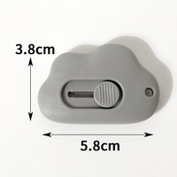 Mini couteau utilitaire automatique portable - Outil de découpe de papier en plastique pour l'ouverture de colis et d'enveloppes, outil de coupe de papier sûr
