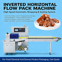 Automatische Invertierte Horizontale Flow-Pack-Maschine für Lebensmittel- und Chemikalienverpackungen Hochgeschwindigkeits-Verpackungs- und Versiegelungsmaschine