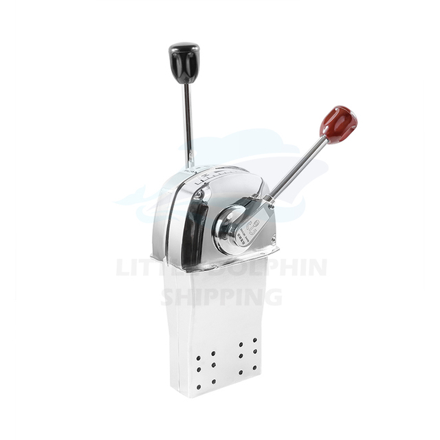 New Design Little Dplphin Aluminum Alloy Marine Boat Double Lever Engine Control Unit Controller