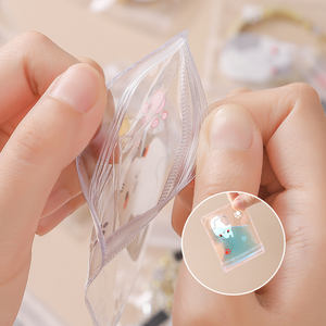 Sac de rangement en PVC épais transparent de qualité supérieure pour l'emballage d'accessoires de mini bijoux - Product Image 3