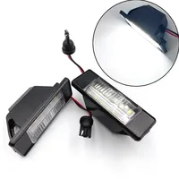 Luz LED para Matrícula de Coche, Lámpara sin Errores para Nissan X-Trail T30 T31 Qashqai J10 J11 Primera Pathfinder R51 Juke F15, 1/2 Piezas