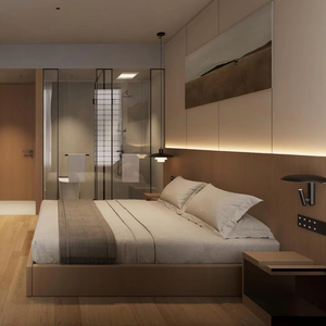 Tùy Chỉnh Hiện Đại Kích Thước Đồ Nội Thất Gỗ Bộ Phòng Ngủ Chuyên Nghiệp Tùy Chỉnh Giường Đầu Giường Bảng Điều Chỉnh Cho Khách Sạn - Product Image 4