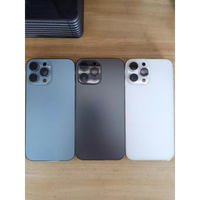 Boîtier arrière de batterie pour iPhone 13 Pro Max, châssis arrière avec petites pièces, haut-parleur et grille anti-poussière