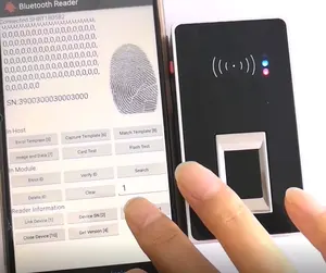 HF7000 Wereld Eerste Bt Usb Fingerprint Scanner Draagbare Biometrische Vingerafdruk Tijdregistratie Machine Met Bouwen Batterij Gratis Sdk