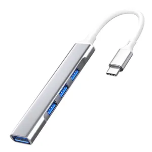 Harga termurah USB C tipe-c Ethernet ke RJ45 2.5G USB 3.0 4 in 1 Wired Adapter