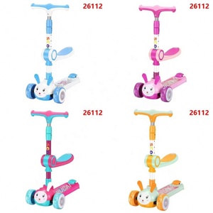 Trottinette pliable pour enfants <span class=keywords><strong>à</strong></span> 3 roues, cadre en alliage et plastique, hauteur réglable, avec repose-pieds, pour les enfants de 2 <span class=keywords><strong>à</strong></span> 12 ans - Product Image 2