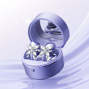 Auriculares inalámbricos con cancelación de ruido M186 en forma de corazón, novedad 2026, con espejo de maquillaje y estuche de carga, regalo para niñas - Product Image 5