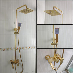 Sistema De <span class=keywords><strong>Ducha</strong></span> Negra De Lluvia De Alta Presión, Chuveiro De Baño De Doble Mango Con Espacio De Aluminio, <span class=keywords><strong>Ducha</strong></span> De Mano, <span class=keywords><strong>Grifo</strong></span> De <span class=keywords><strong>Ducha</strong></span> - Product Image 6