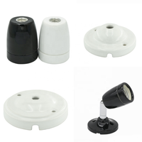 Douille de lampe en céramique CE RoHS E27 4,5 pouces, douille de lampe en porcelaine E27 4,5 pouces pour le Brésil et l'Argentine