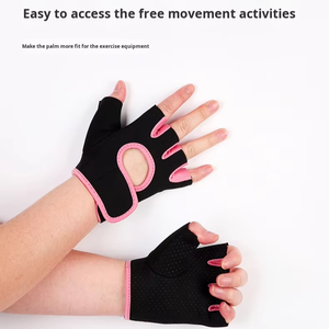 Gants de sport demi-doigts respirants pour hommes et femmes, idéaux pour le cyclisme, l'escalade et le fitness (vente en gros) - Product Image 2