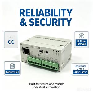 Delta DVP12SE11R PLC, รุ่นบางเฉียบสำหรับเชื่อมต่อเครือข่าย พร้อมอีเธอร์เน็ตในตัว, เอาต์พุตรีเลย์ 8DI 4DO, 16K สเต็ปส์ - Product Image 5