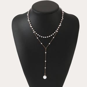 สร้อยคอจี้ห้อยไข่มุกชุบทองสำหรับผู้หญิงของขวัญวันครบรอบวันเกิด - Product Image 5