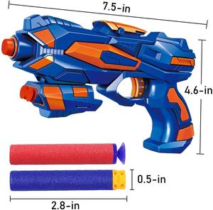 Hot Selling Rot/Blau Soft Gun mit 30 Soft Foam Bullets für lustige Schieß spiele-Kindertag Geschenk Spielzeug pistole für Alter 5 - Product Image 5