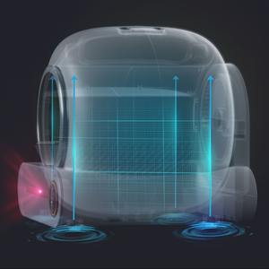 صندوق فضلات القطط الأوتوماتيكي لإزالة الروائح مع تطبيق للتنظيف الذاتي والحماية، سهل التنظيف وخفيف الوزن يصل إلى 10 كجم - Product Image 3