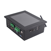 Ordinateur industriel tout-en-un de 8 pouces système d'exploitation Windows 10 4 * RJ45 GPIO 24V DC entrée panneau à surface plate Pc pour une utilisation robuste