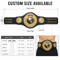Ceinture de champion personnalisée pour la lutte, la boxe, le MMA, avec plaques en alliage de zinc, sangle en cuir véritable, logo personnalisé, ceinture de récompense