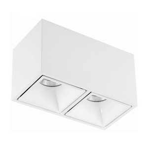 2*10W doble cabeza Cob <span class=keywords><strong>LED</strong></span> iluminación de techo interior <span class=keywords><strong>Rectangular</strong></span> foco <span class=keywords><strong>superficie</strong></span> montada <span class=keywords><strong>Downlight</strong></span> para Home Hotel - Product Image 1
